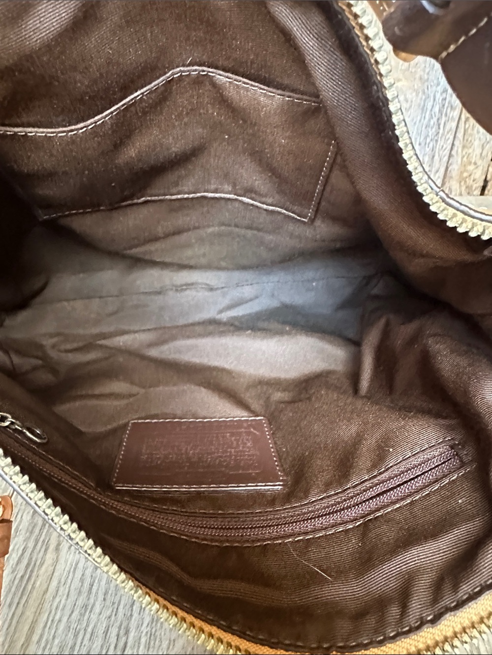 Coach F13100 Leather Hobo Shoulder Bag - Picture 13 of 16